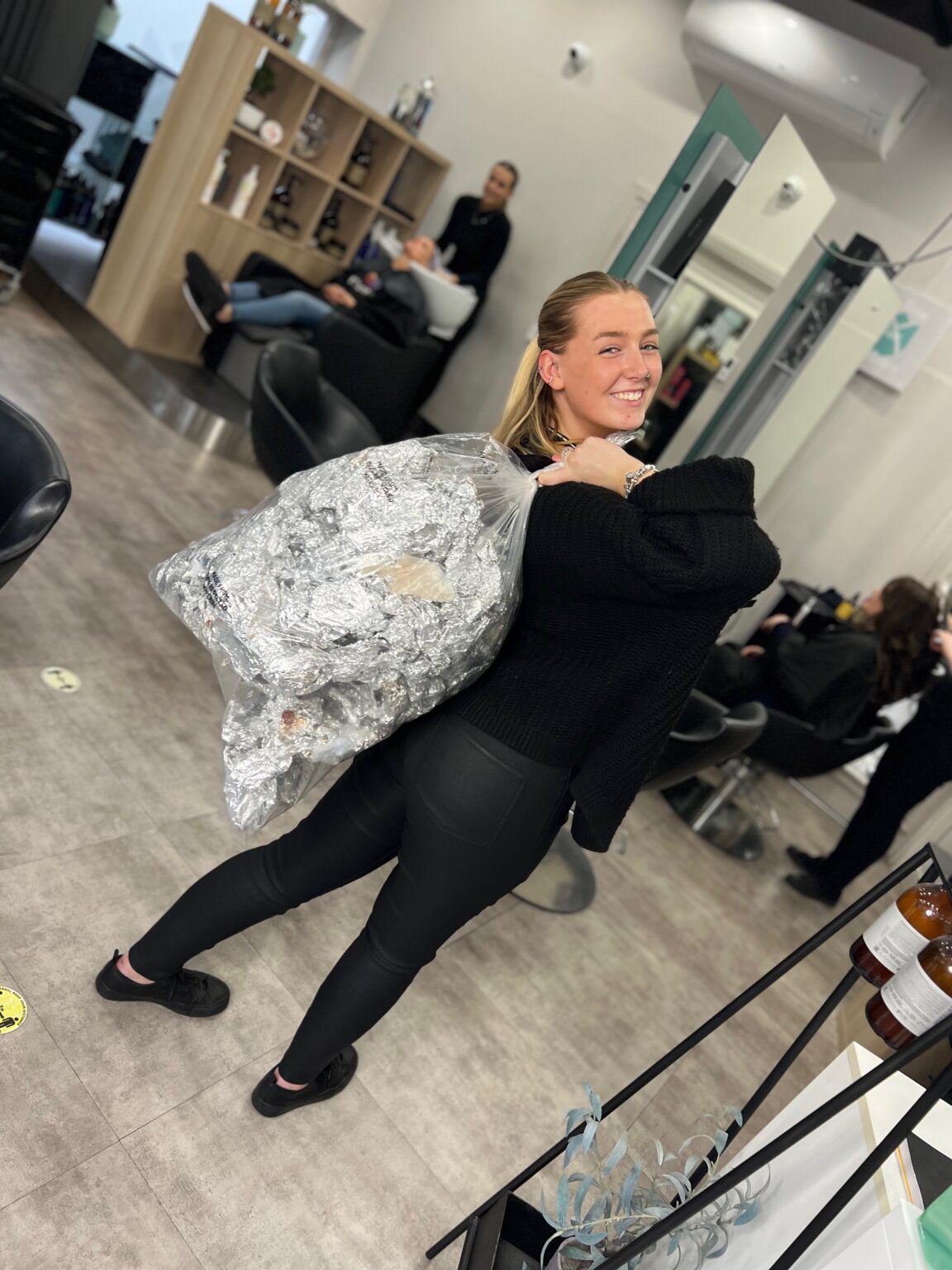 Tulip hair stourbridge - recycling salon foil