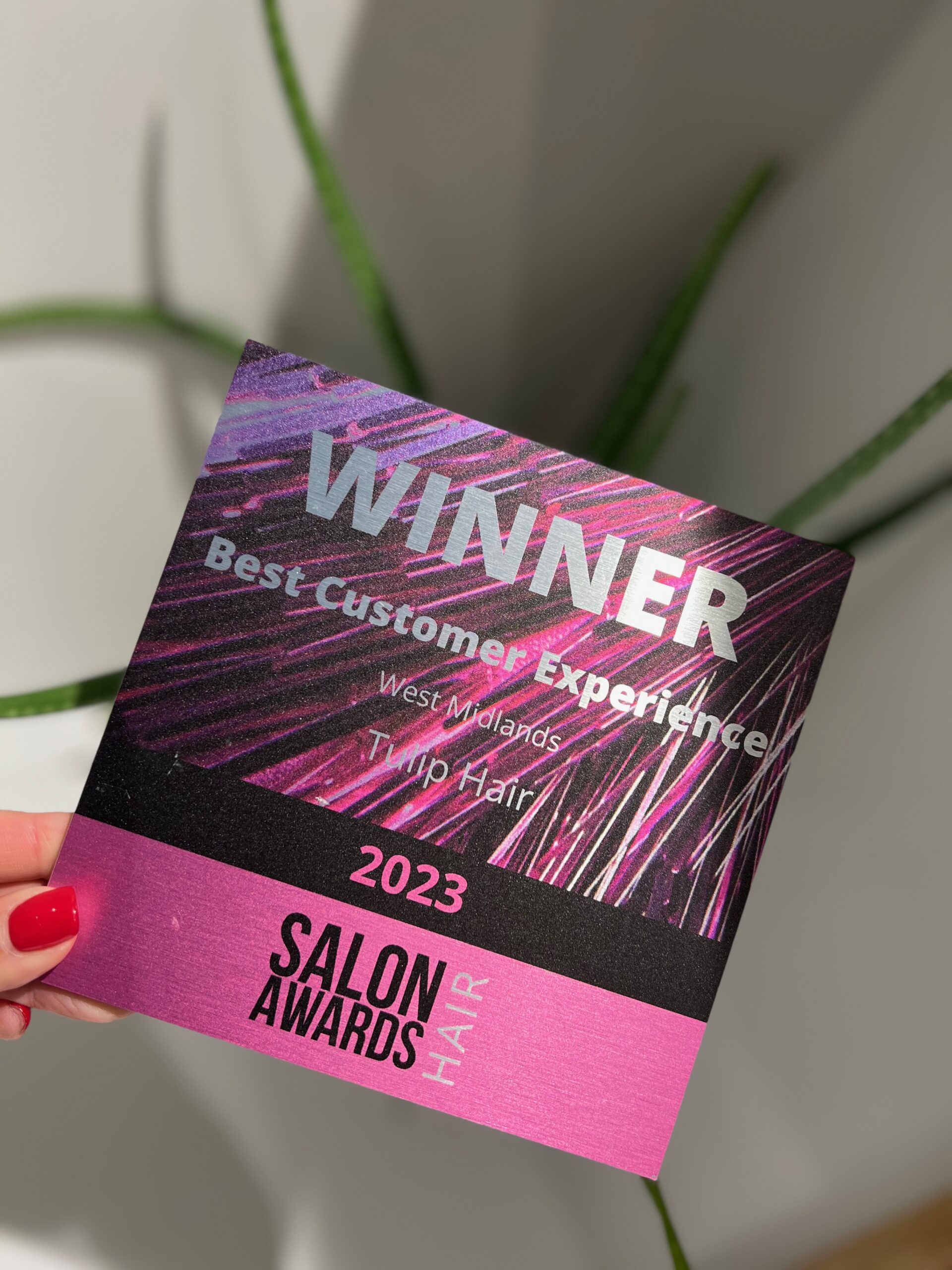 Salon awards - customer service award